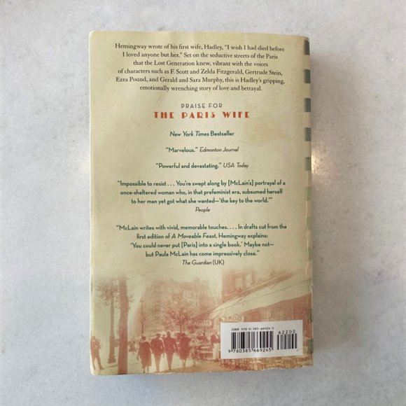 3/$20 - book - The Paris Wife, by Paula Mclain (Heather's Pick!) bestseller - Picture 3 of 5